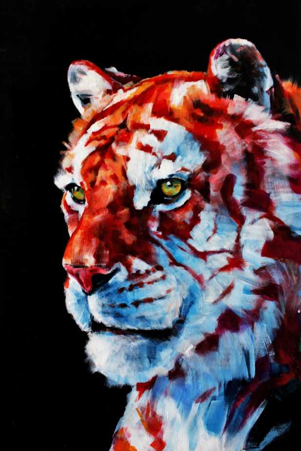 Ред тайгер. Красный тигр. Красного тигра. Тигр голова арт с красным. Заставка с тиграми в Красном цвете.